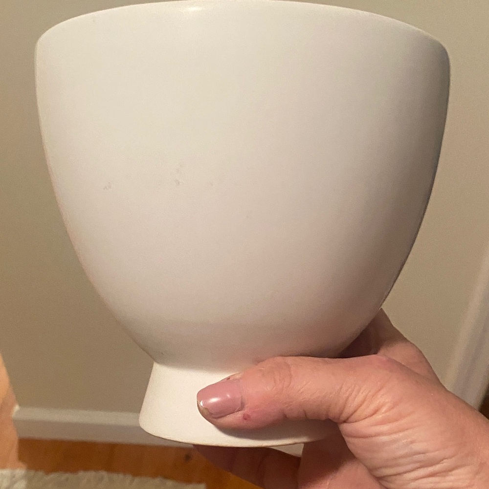 White Ceramic Planter